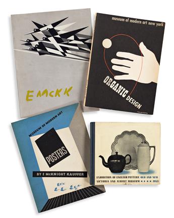 EDWARD MCKNIGHT KAUFFER (1890-1954).  [ART EXHIBITIONS.] Group of 8 pamphlets and booklets. 1930s-50s. Sizes vary.